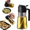 2 in 1 oil dispenser & sprayer bottle – precision pour & mist control | charm trendify