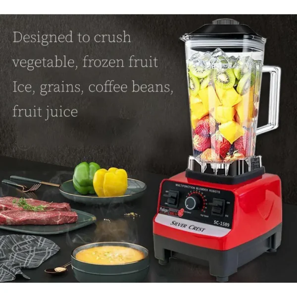 silver crest professional blender – 4500w high speed powerhouse sc 1589