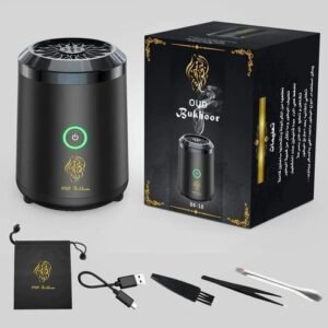 smart bukhoor perfume dispenser – portable electric incense burner with rechargeable battery