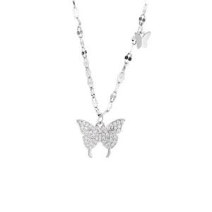 butterfly necklace for women – delicate pendant chain jewelry