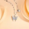 butterfly necklace for women – delicate pendant chain jewelry