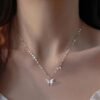 butterfly necklace for women – delicate pendant chain jewelry