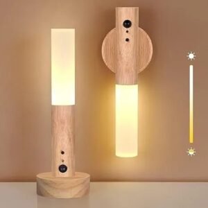 cordless motion sensor night light – magnetic touch lamp for home