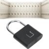 fingerprint padlock – smart biometric keyless lock for gym, travel & home security