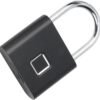 fingerprint padlock – smart biometric keyless lock for gym, travel & home security