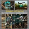 tak tak rc fighter jet drone toy – 2.4ghz remote control, 360° stunt plane with lights
