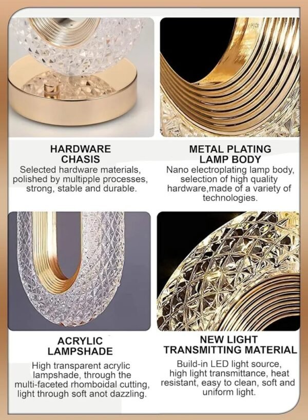 usb charging touch lamp – dimmable led table lamp with adjustable brightness