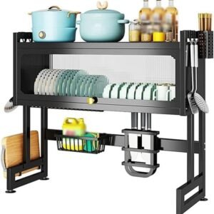 adjustable under sink shelf organizer | buy n uae | kitchen cabinet storage