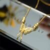 gold plated butterfly necklace for women | elegant dainty jewelry gift |