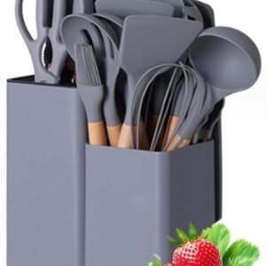 19 piece kitchen utensil set | non stick cooking tools for home chefs |
