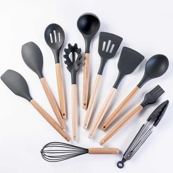 19 piece kitchen utensil set | non stick cooking tools for home chefs |