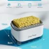kitchen soap dispenser | refillable pump bottle for sink | sleek leak proof & easy to use |