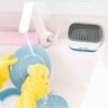 kitchen soap dispenser | refillable pump bottle for sink | sleek leak proof & easy to use |